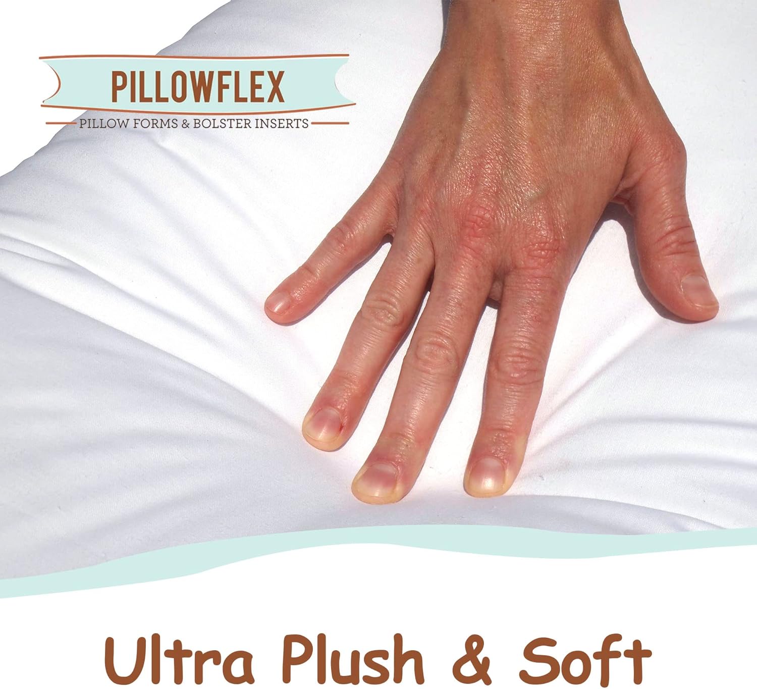 Pillowflex – Inserto de almohada de plumón sintético, 18 x 18 pulgadas, inserto para almohada de cama, sofá, sillón, almohada decorativa de
