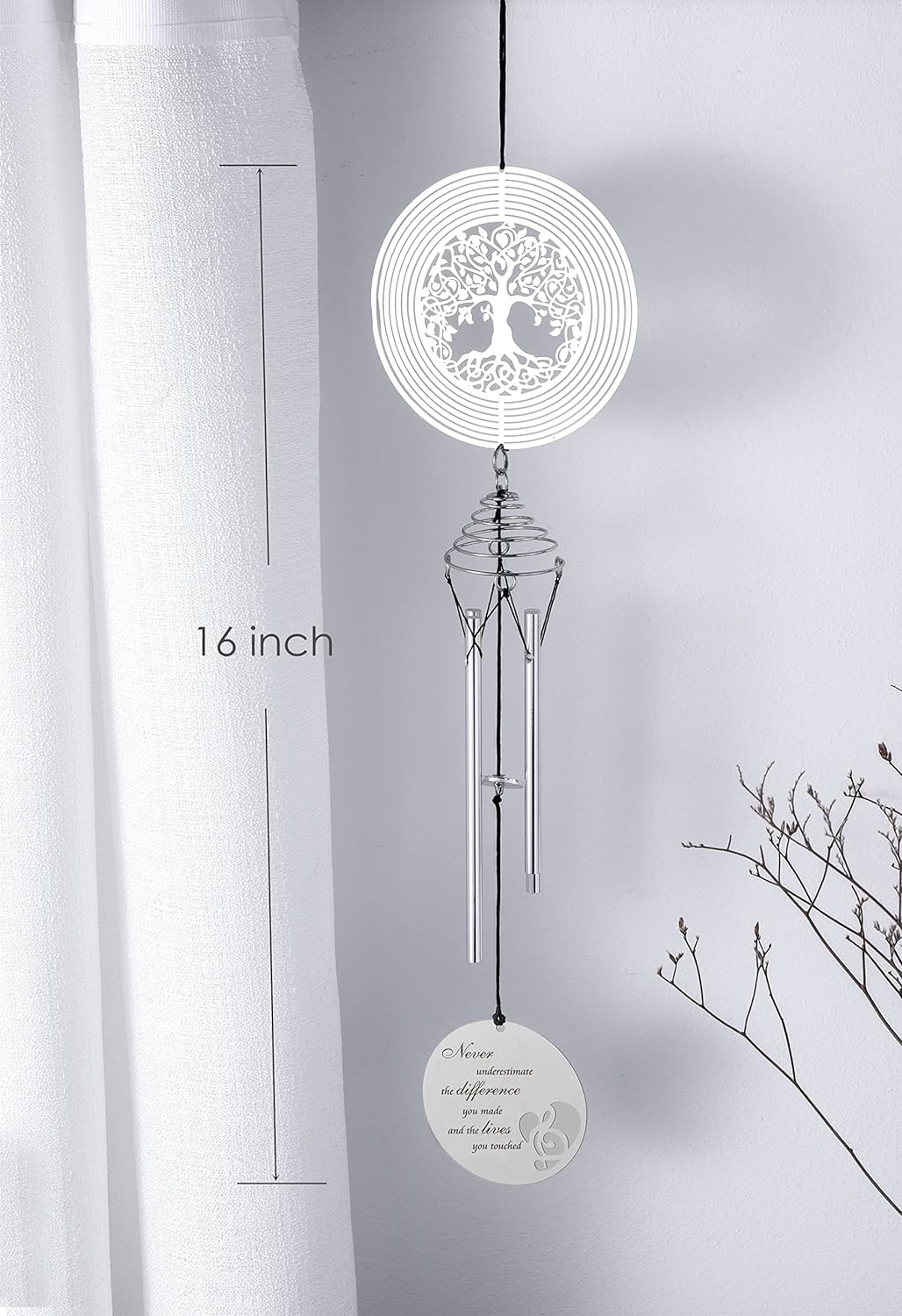Carillón de viento de jubilación con diseño de árbol de la vida, regalos de jubilación para mujeres, hombres, regalos de feliz jubilación para