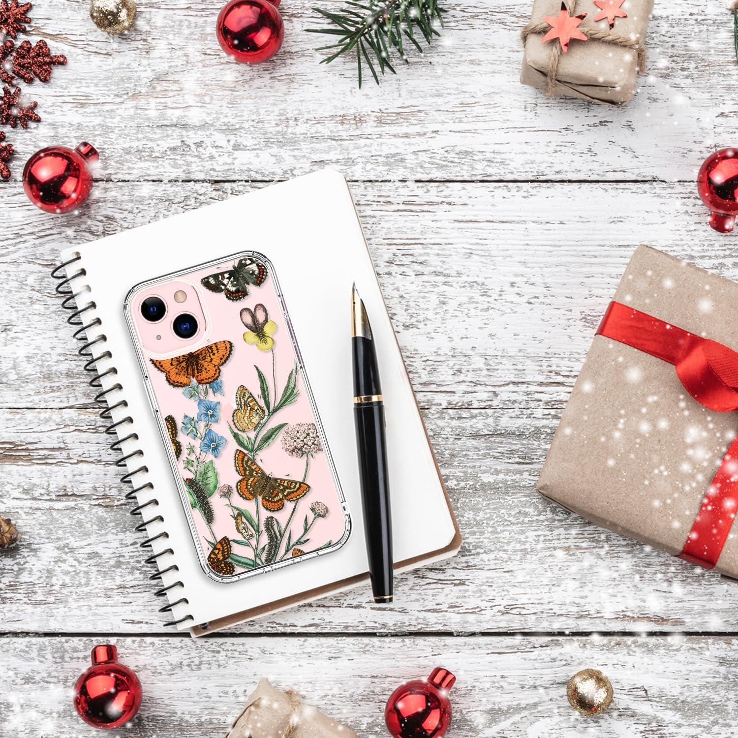 bicol Funda compatible con iPhone 15 Plus, transparente con diseños de moda para niñas y mujeres, ajuste delgado, a prueba de golpes, funda