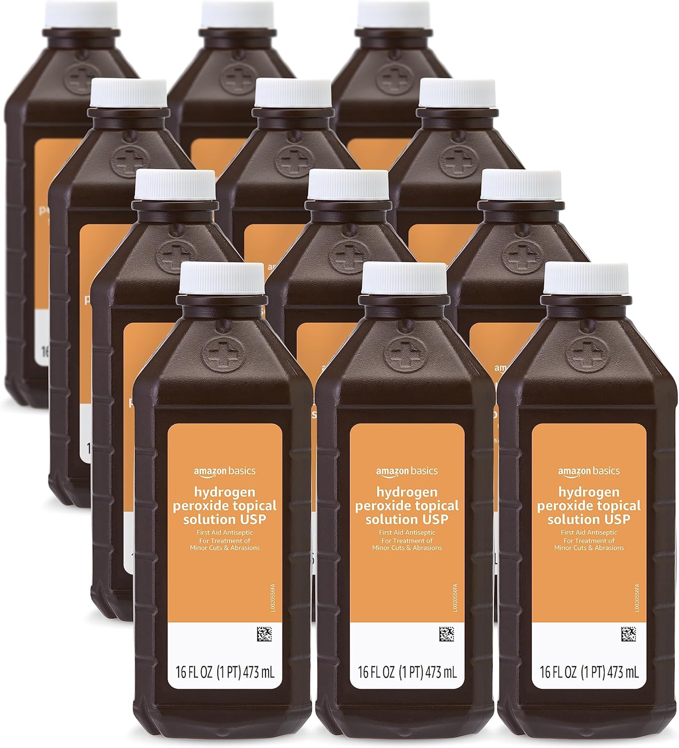 Tienda Basics – Solución tópica de peróxido de hidrógeno USP, 16 fl oz (paquete de 12) (anteriormente Solimo)