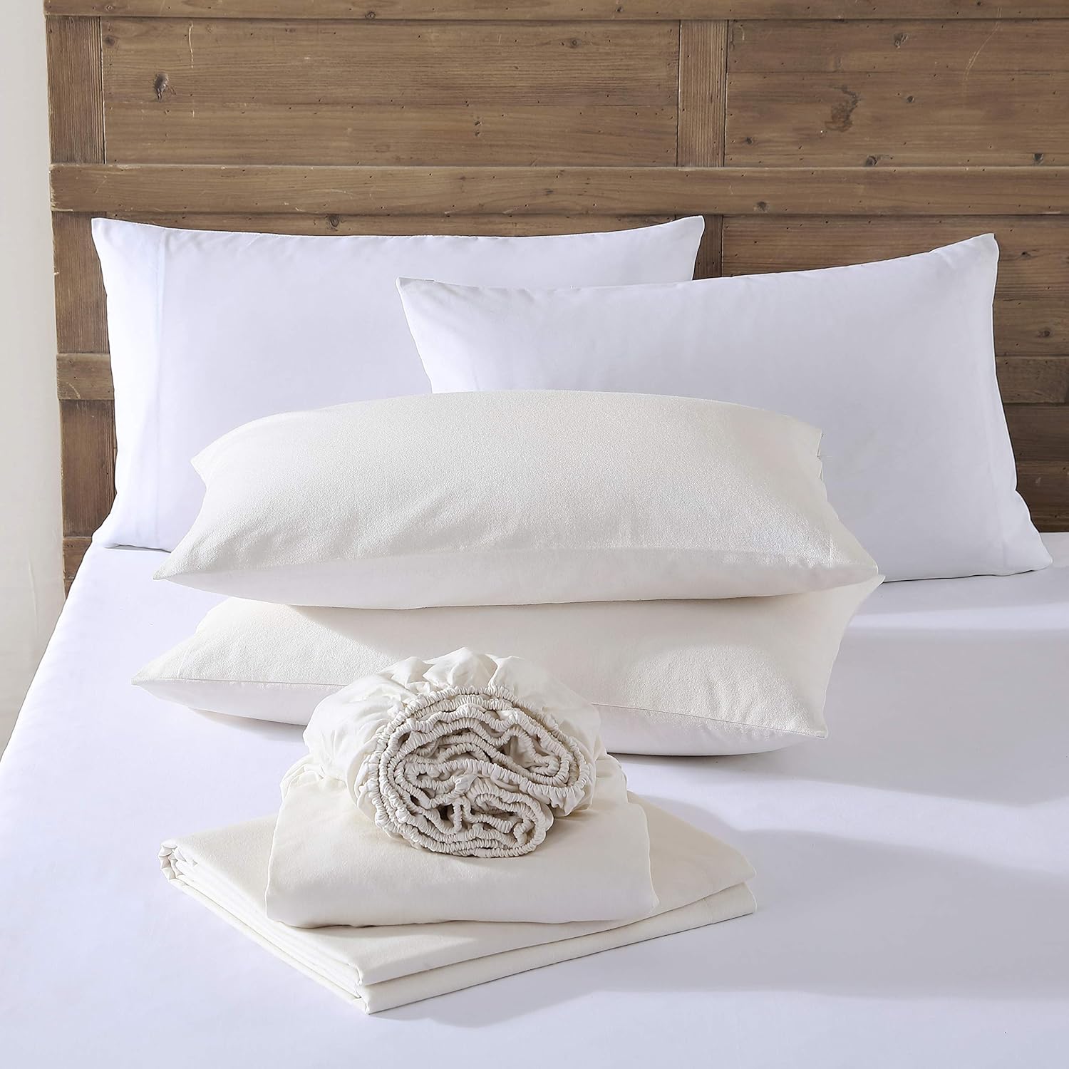Eddie Bauer – Sábanas individuales, juego de ropa de cama de franela de algodón, cepillada para mayor suavidad, decoración acogedora del hogar