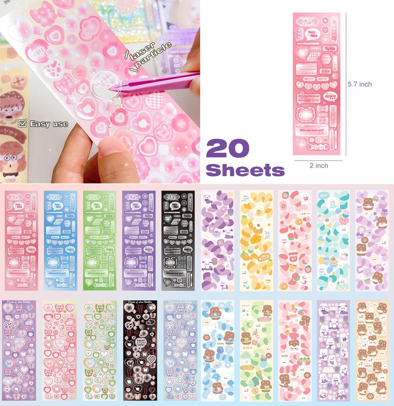 Kpop – Juego de soporte para tarjetas fotográficas A5, álbum de tarjetas fotográficas de 6 anillas, para Kpop, 200 tarjetas, foto de 3 pulgadas, con