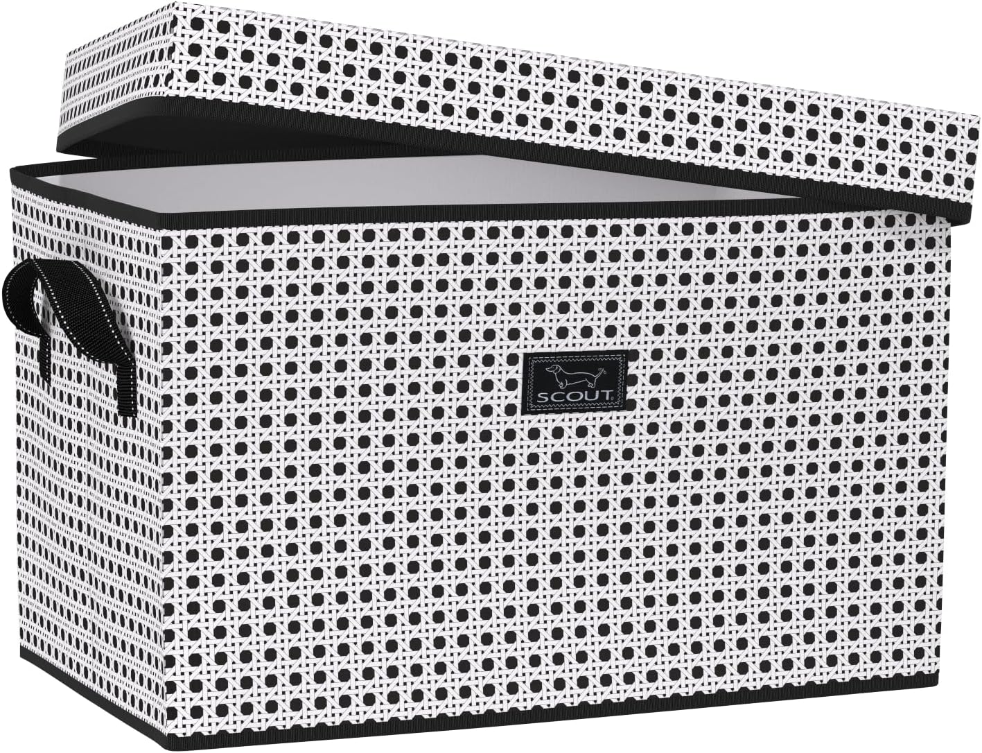SCOUT Rump Roost LG – Contenedor de almacenamiento grande con tapa con asas, plegable, apilable, se dobla como asiento o mesa, soporta 90 libras