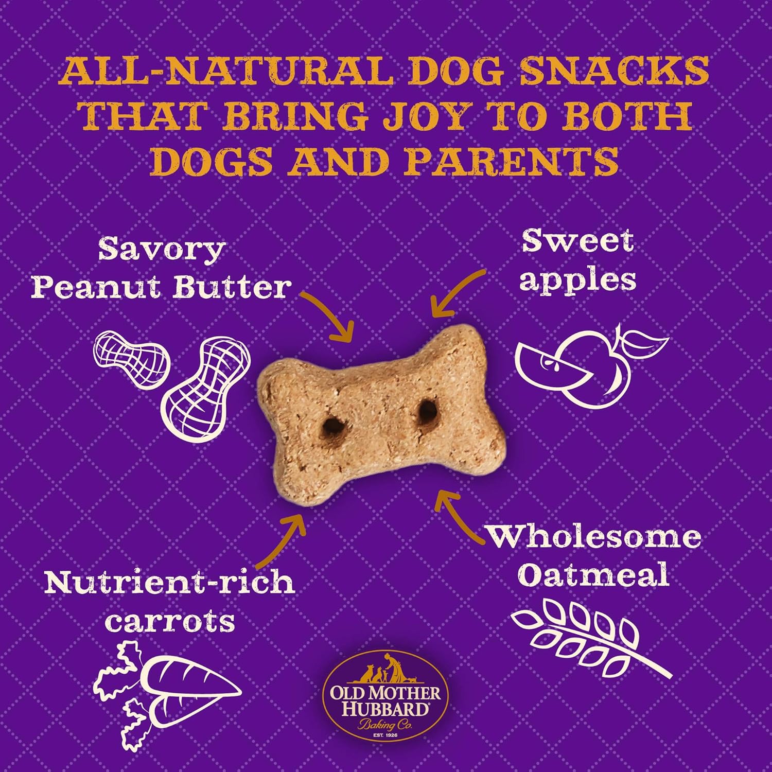 Clásicos premios naturales de perro Old Mother Hubbard Crunchy