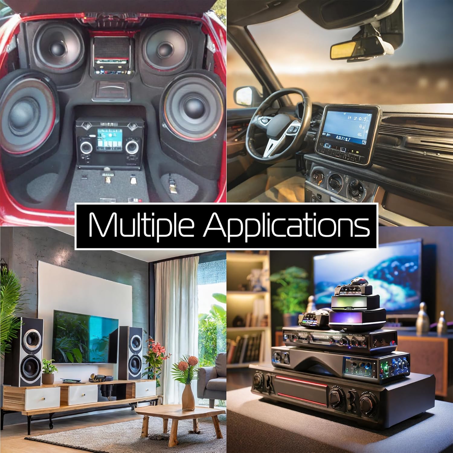 Elite Audio EA-PRMY2M – Adaptador en Y RCA de cobre sin oxígeno de 2 Ch de alta calidad, 1.5 pies, par trenzado macho a hembra con reducción de ruido