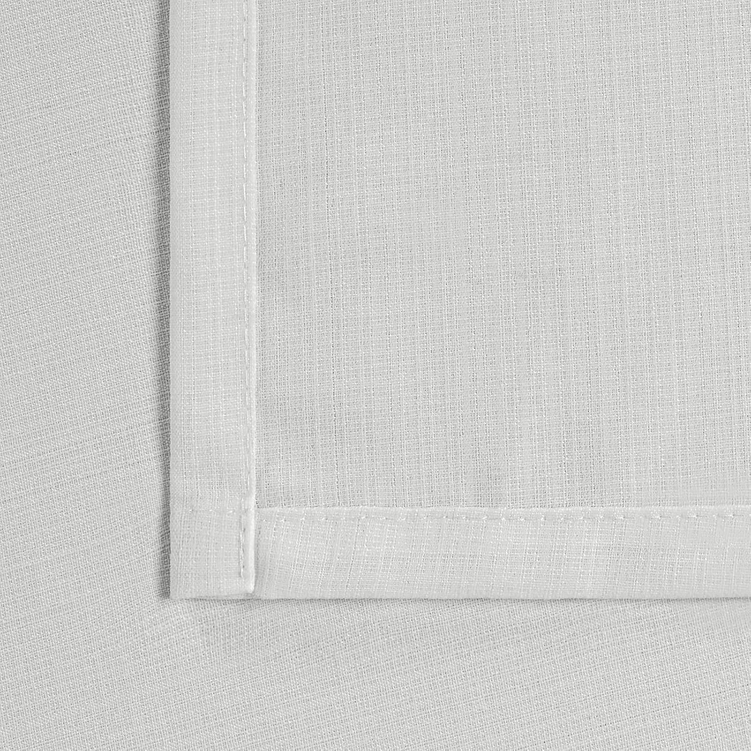 BGment Cortinas semitraslúcidas con aspecto de lino para dormitorio, con ojales, filtrantes de luz, cortinas de privacidad con textura casual para