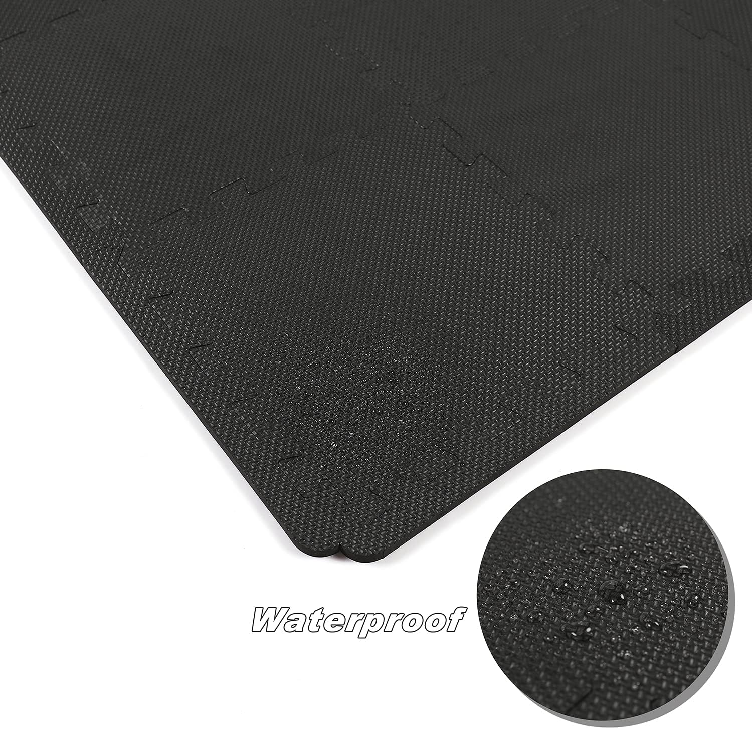 qqpp Alfombrilla de ejercicio EVA para entrenamiento en casa, rompecabezas entrelazado, baldosas de espuma de goma, alfombrillas para yoga,
