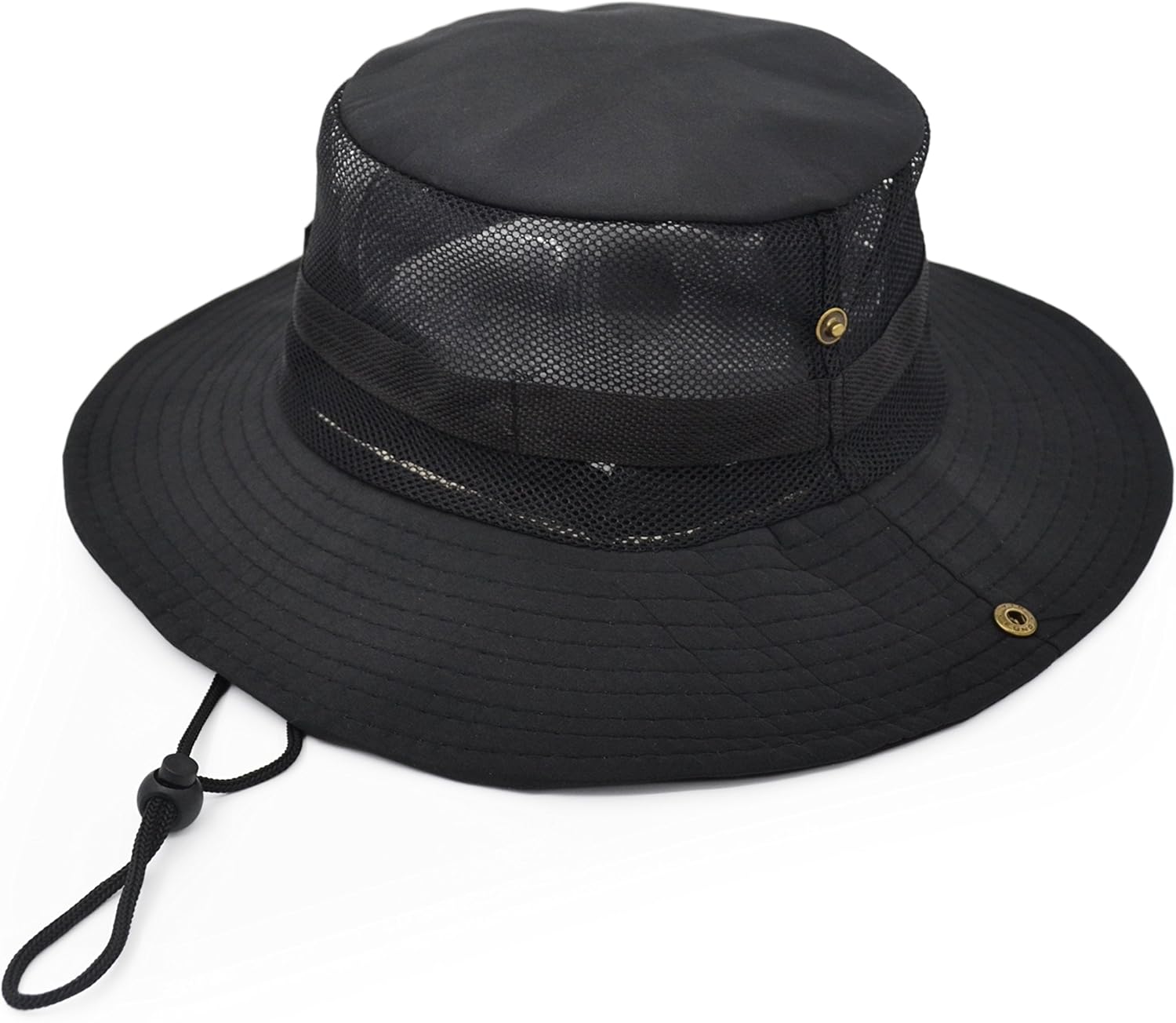 Sombrero de protección solar para exteriores, estilo militar, con panel de malla de poliéster para mantener el frescor
