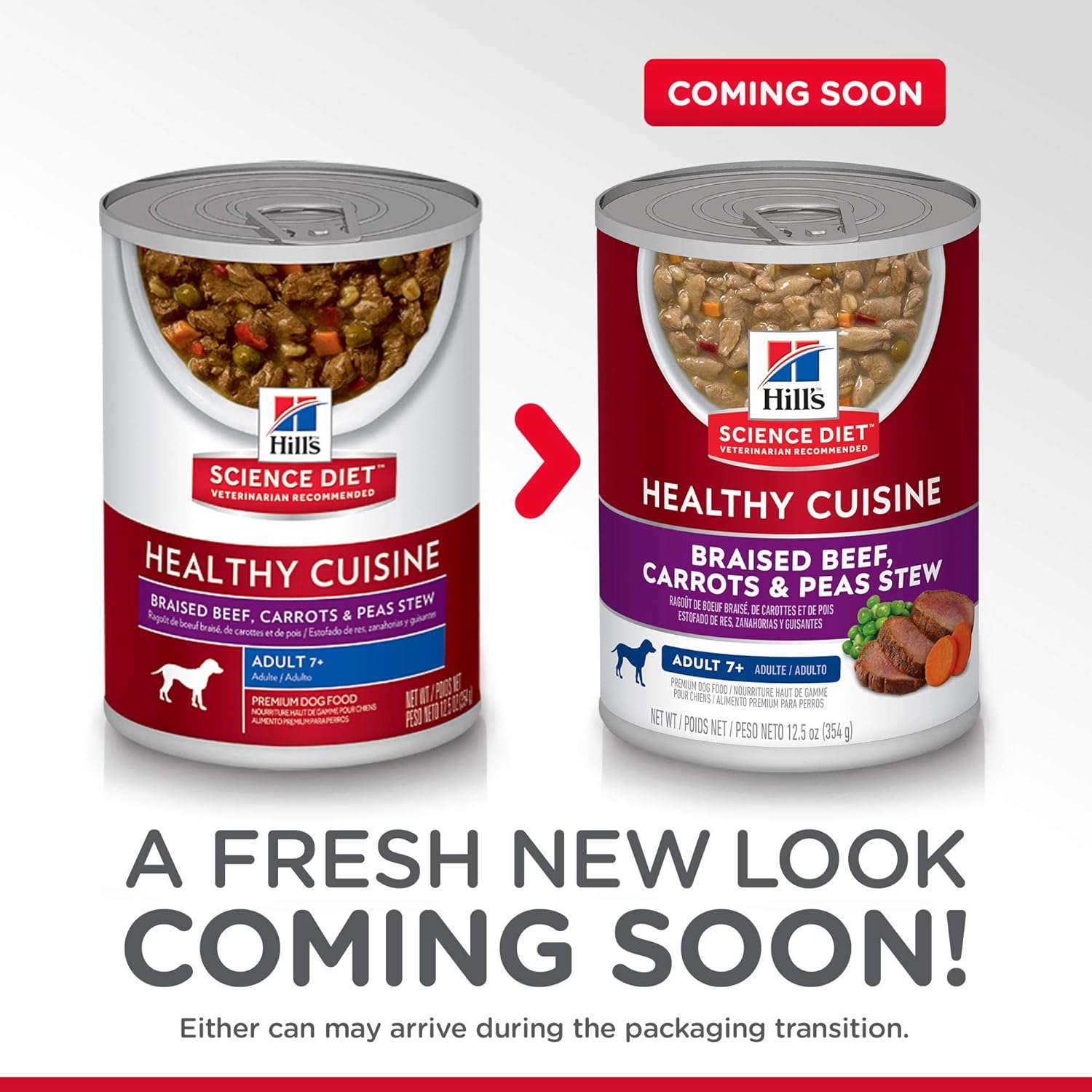 Comida enlatada guisada dietética para perros Hill’s Science, 12.5 onzas, paquete de 12