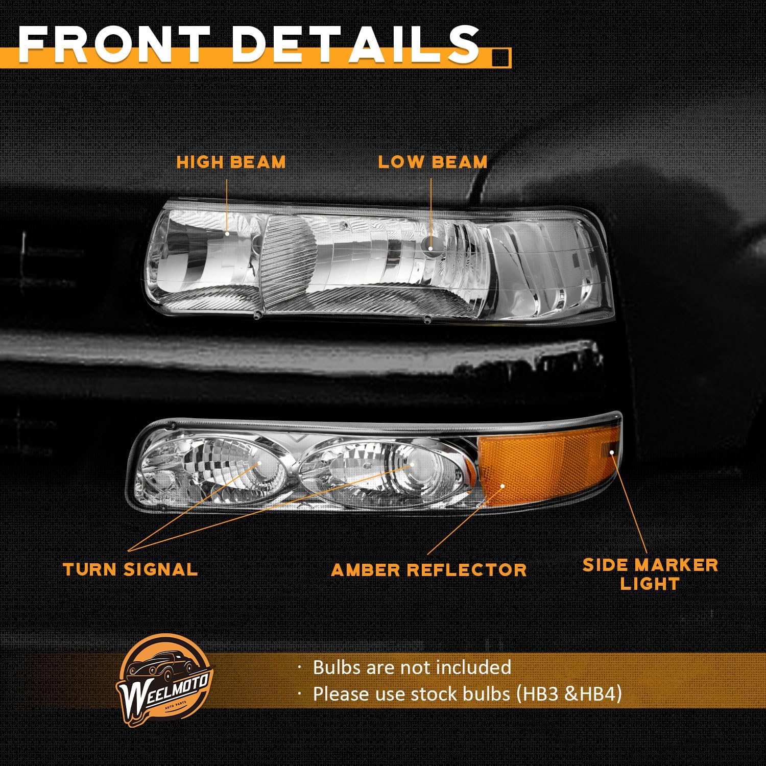 Conjunto de faros delanteros para Chevy Silverado 1500 2500 99-02 para Silverado 1500HD 2500HD 3500HD para 00-06 Tahoe Suburban 1500 2500 Faro +