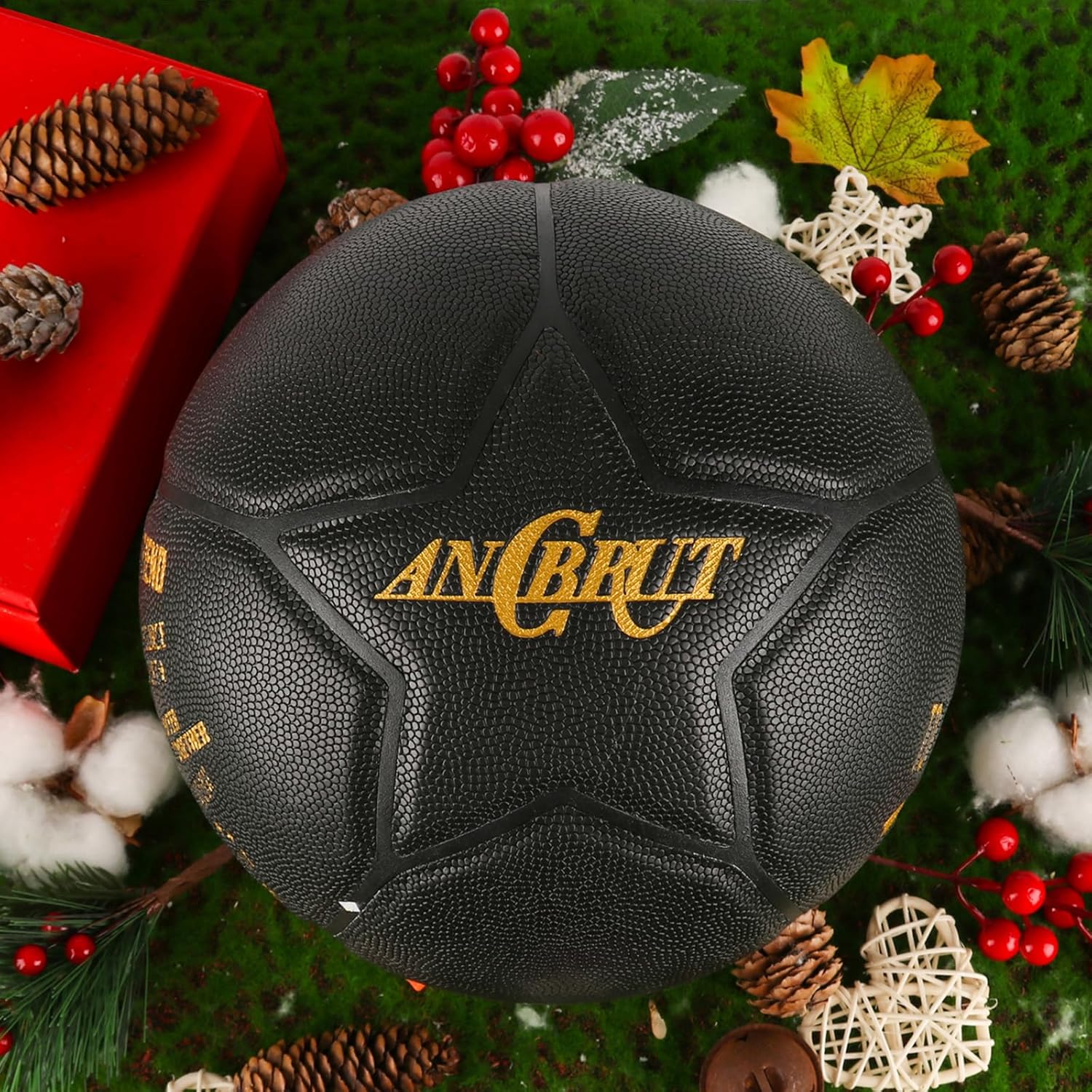 Baloncesto negro grabado de 29.5 pulgadas, regalo ideal personalizado para sorprender a tu amigo en cumpleaños o Navidad