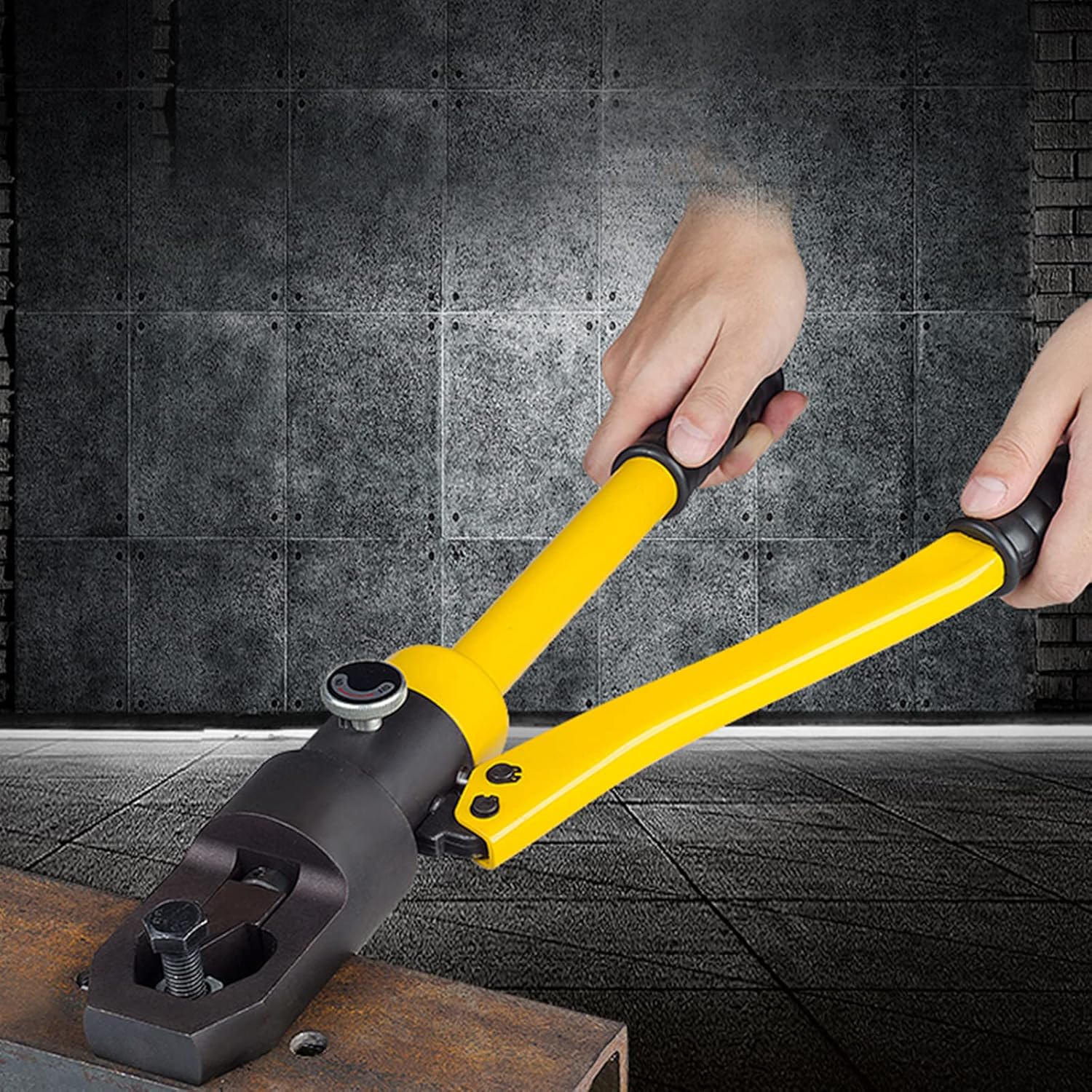 PIOCAIYIN – Divisor de tuercas hidráulicas, divisor de tuercas portátil con caja de almacenamiento YP-24, herramienta divisor de tuercas 10T rango