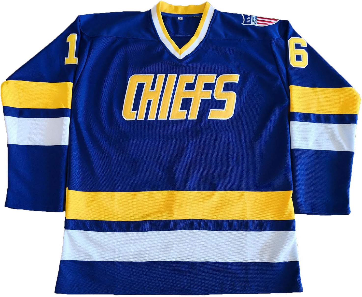 Phoneutrix Hanson Brothers Charlestown Chiefs 16 Jack 17 Steve 18 Jeff Slap Shot Movie Hockey Jersey Azul