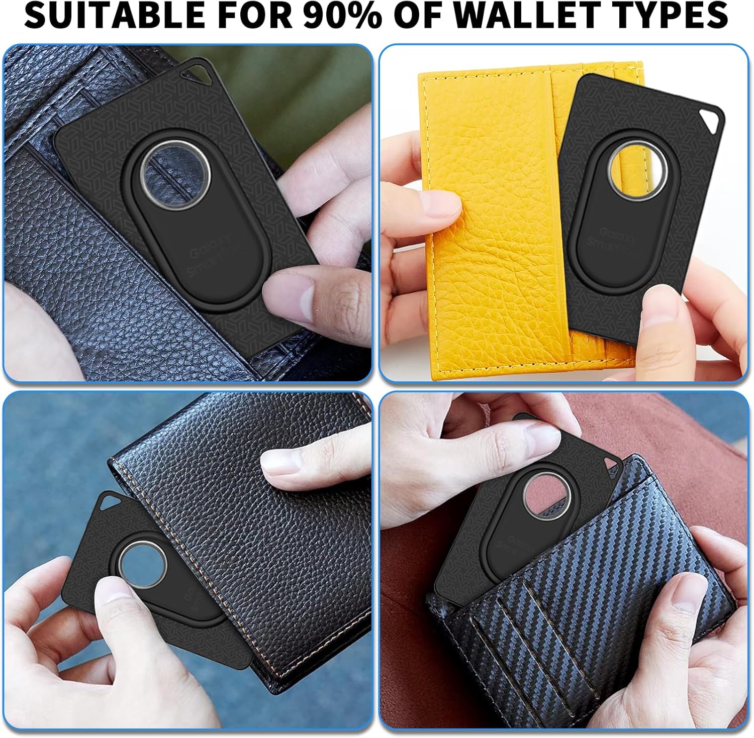Paquete de 2 Funda para tarjeta Galaxy SmartTag2, funda ultradelgada para SmartTag2, funda de tarjeta de TPU suave para Smart Tag 2, tarjetero para