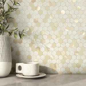 BeNice Azulejo adhesivo para salpicaduras de baño, azulejos hexagonales para despegar y pegar, panel de pared de cocina, protector contra BeNice Azulejo adhesivo para salpicaduras de baño, azulejos hexagonales para despegar y pegar, panel de pared de cocina, protector contra