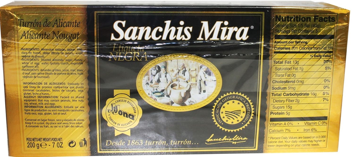 Sanchis Mira Turron Combo Pack 1 Jijona & 1 Alicante. Pack de 2
