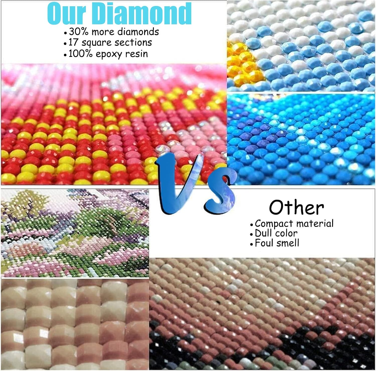 DVWIVGY Kits de pintura de diamantes tropicales con diseño de bandera de Puerto Rico, arte de diamantes para adultos y niños, kits de pintura de