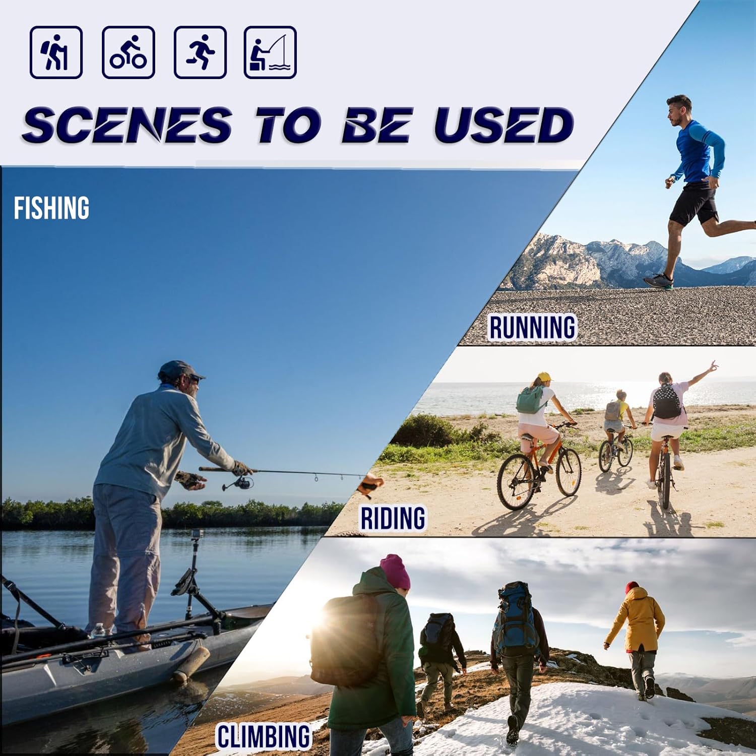 MARIDA Gafas de sol polarizadas para hombres y mujeres, gafas de sol deportivas para hombre, ciclismo, conducción, escalada, béisbol
