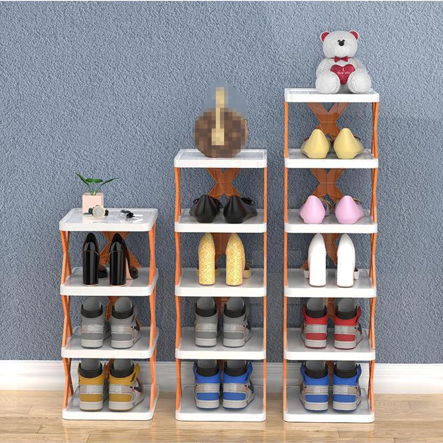 SIRDIKA Zapatero creativo de varias capas, organizador de almacenamiento de zapatos de varias capas, estante de zapatos de pie sin empalme, fácil
