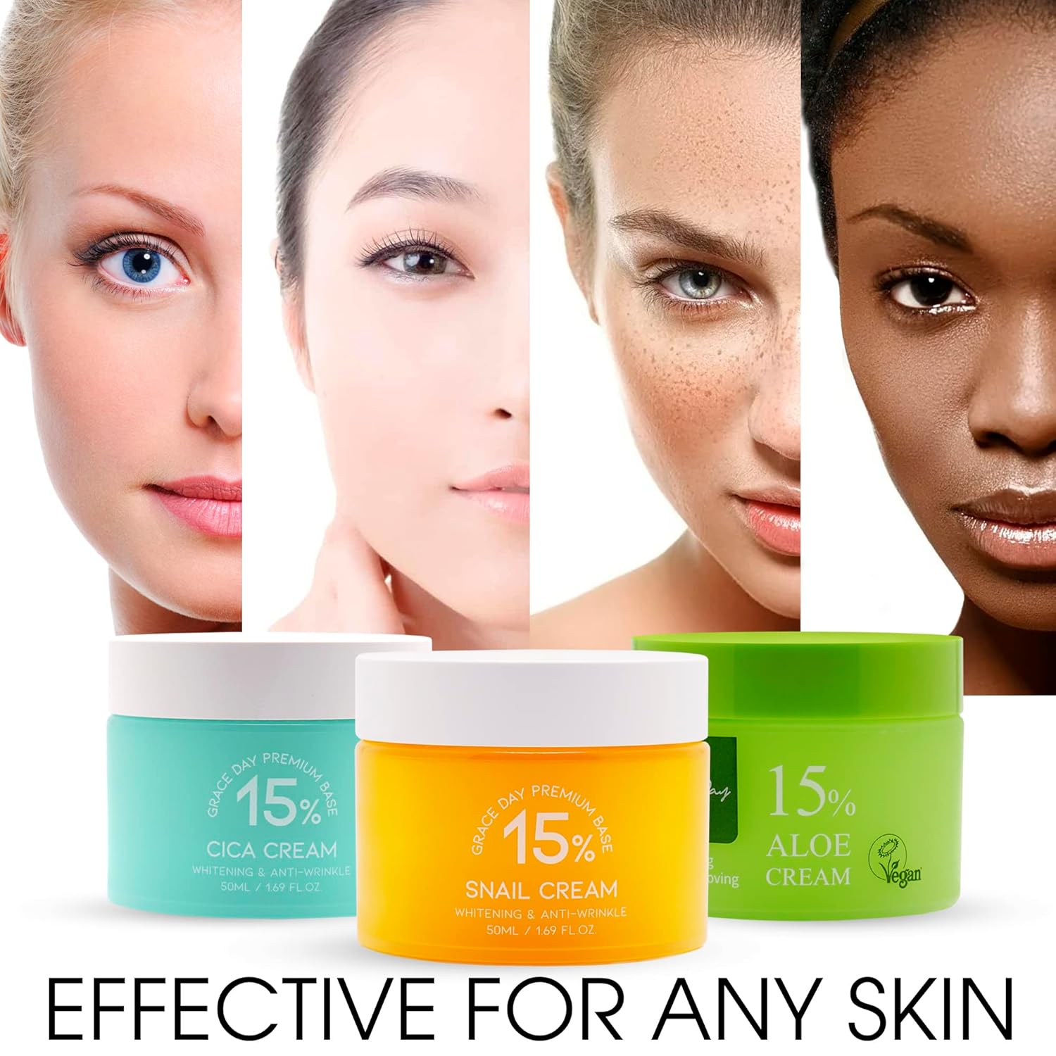 Cica (Centella Asiatica) Crema facial. Certificado 100% VEGANO. Crema de día y noche profundamente nutritiva e hidratante, contiene fuertes