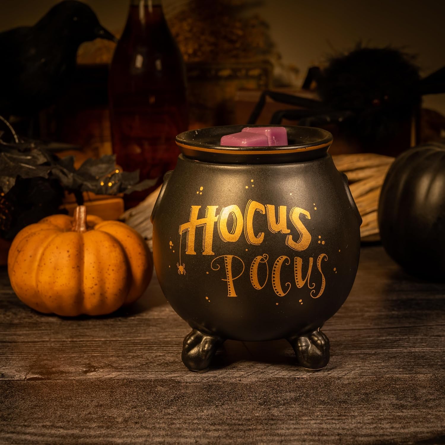 Scentsationals Colección de Halloween  Calentador de cera perfumada  Cubo de cera espeluznante de temporada de fusión y quemador  Fragancia