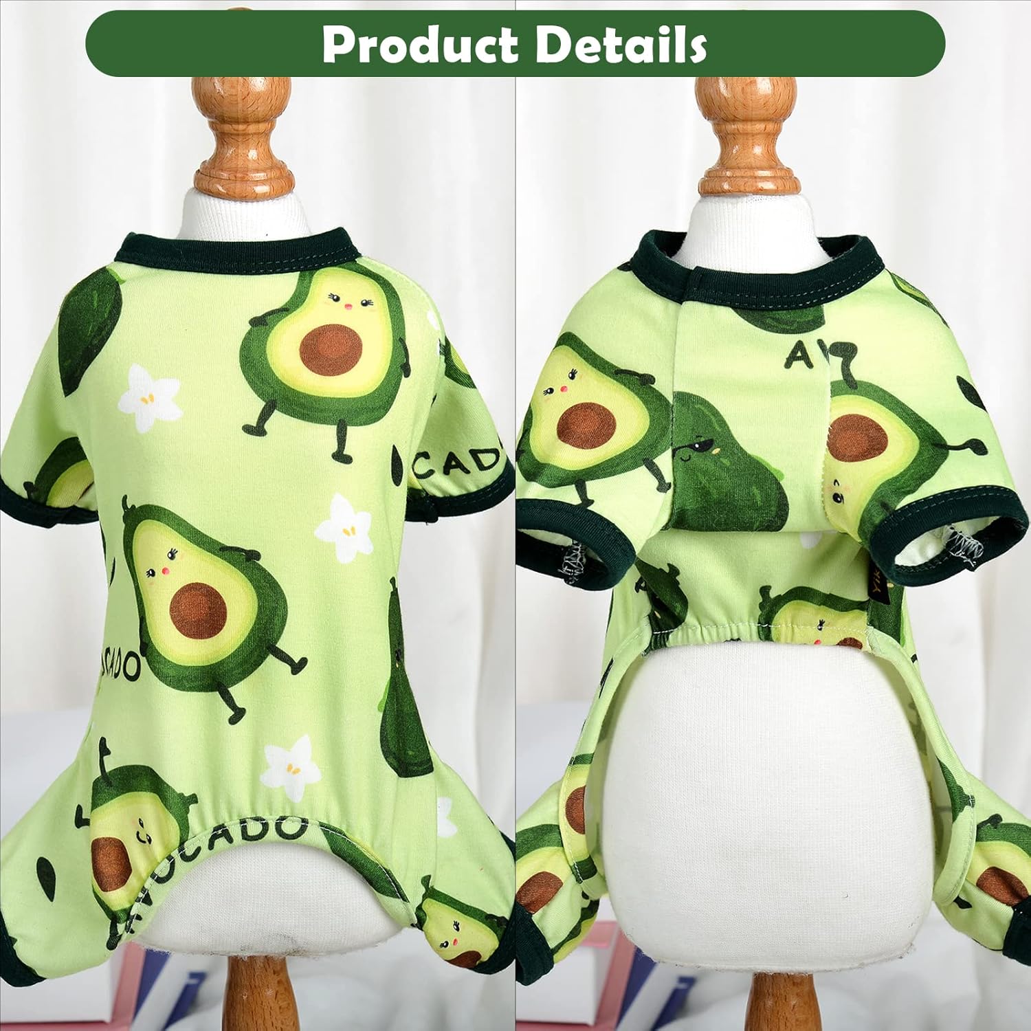 Pijamas para perros, ropa para perros pequeños, hembra, niño, pijamas para perros pequeños y medianos, ropa linda para cachorros, pijamas suaves