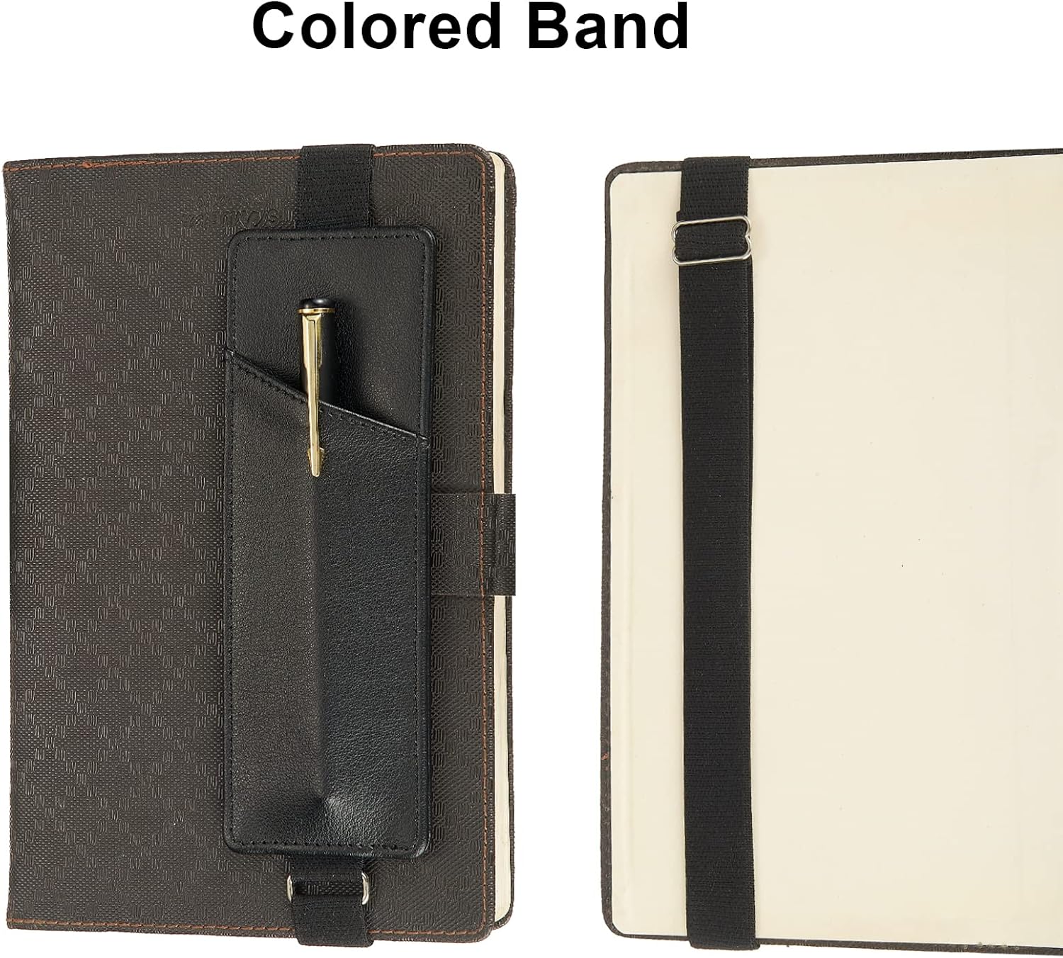 Soporte ajustable para bolígrafo con banda elástica, soporte para bolígrafo para cuaderno, funda para bolígrafo, soporte para bolígrafo de diario,