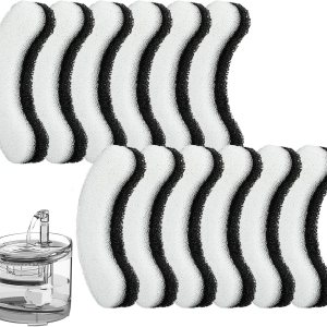 YASUOA Filtros de fuente de agua para gatos, paquete de 12 filtros de fuente de agua de repuesto para gatos, fuente de agua apta para fuente YASUOA Filtros de fuente de agua para gatos, paquete de 12 filtros de fuente de agua de repuesto para gatos, fuente de agua apta para fuente