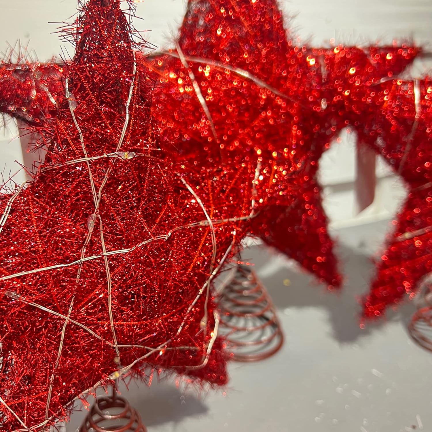 Estrella del árbol de Navidad, estrella de cinco puntas, suministros de Navidad, decoraciones de hotel, decoraciones de árbol de Navidad