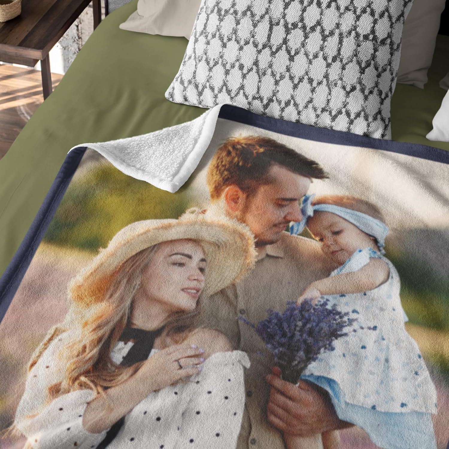 Manta personalizada con imagen, manta personalizada con fotos para adultos, niños, familia, mejores amigos en cumpleaños, Navidad, boda, regalos con