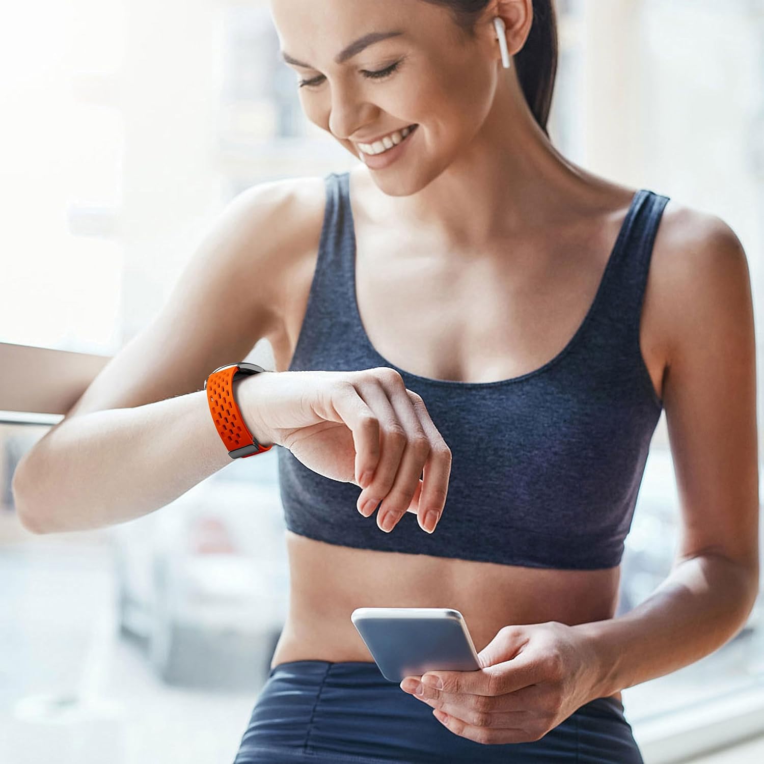MAKCPOIMER Correas deportivas magnéticas de 0.866 pulgadas compatibles con Samsung Galaxy Watch 3 de 1.772 pulgadasGalaxy Watch 1.811 pulgadasGear