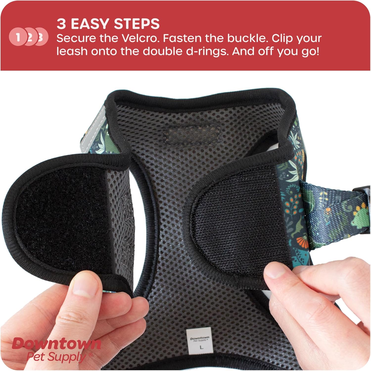 Downtown Pet Supply – Arnés ajustable para perro con chaleco acolchado, sin tirones, fácil de poner, para perros pequeños, medianos y grandes