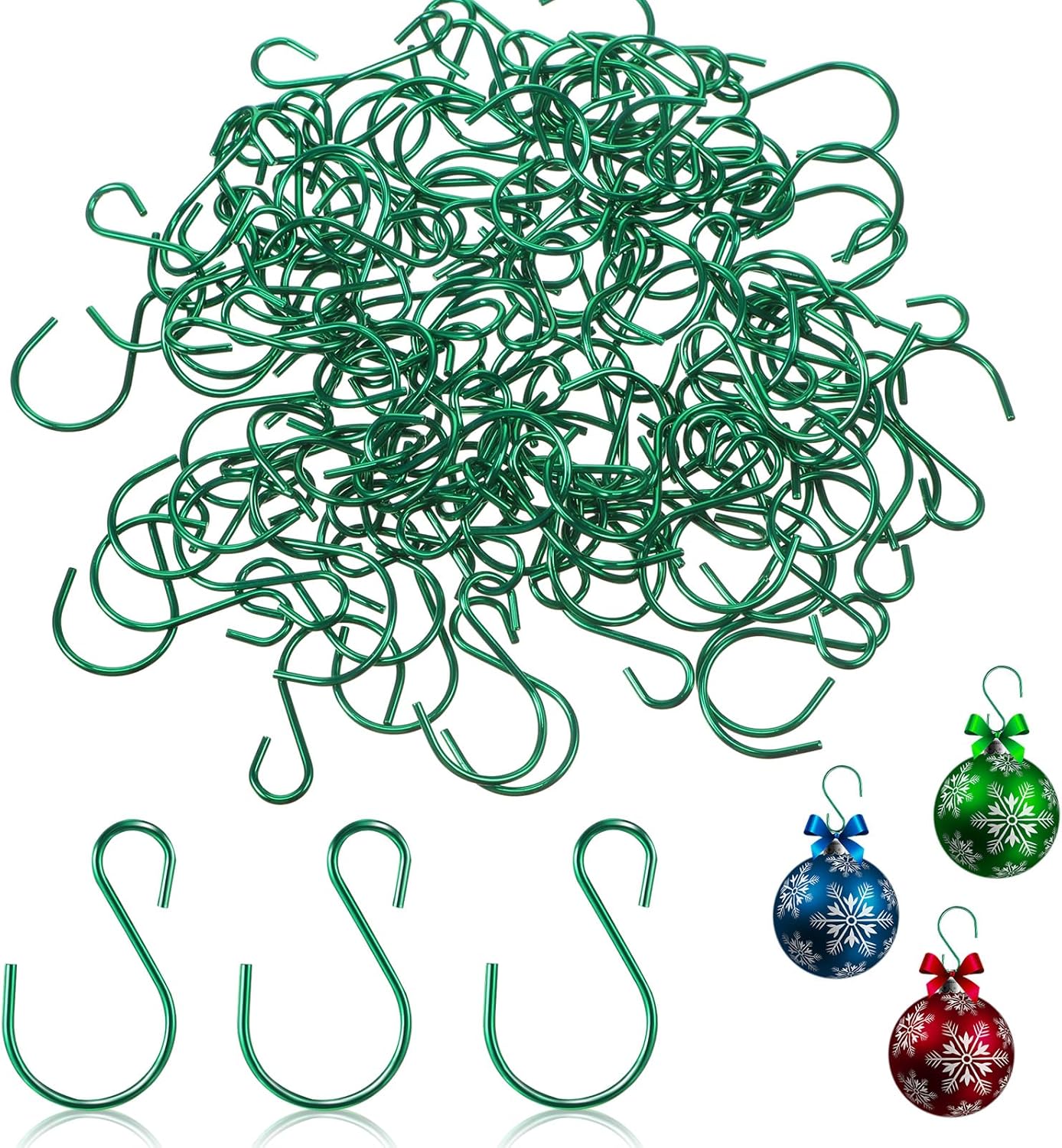 Sratte Mini gancho en S para colgar ganchos de metal de 1 pulgada para colgar en forma de S, gancho de alambre de hierro en forma de S, ganchos de