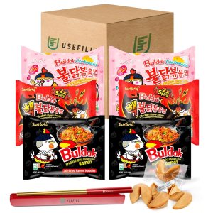 Buldak Ramen Fideos Paquete de 6 fideos ramen coreanos Buldak Ramen Carbonara Original 2X Fideos picantes Buldak Ramen Paquete variado Incluye Buldak Ramen Fideos Paquete de 6 fideos ramen coreanos Buldak Ramen Carbonara Original 2X Fideos picantes Buldak Ramen Paquete variado Incluye