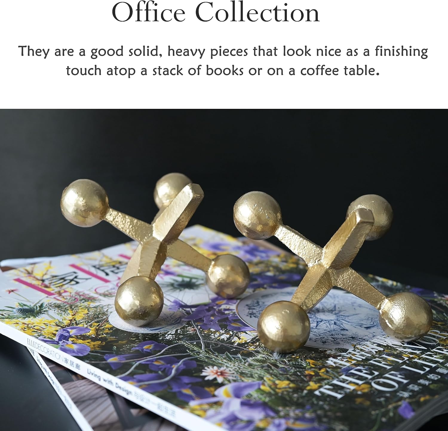 Gato de hierro fundido retro decorativo para el hogar, decoración de estantería, esculturas para decoración del hogar (dorado)