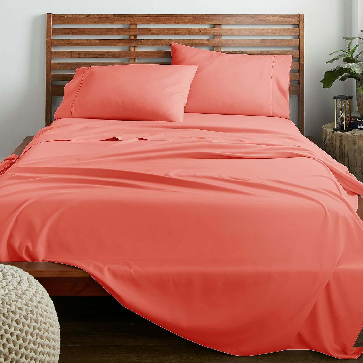 American Home Collection Juego de sábanas de 4 piezas tamaño King, microfibra extrasuave, transpirable, resistente a las arrugas y a la