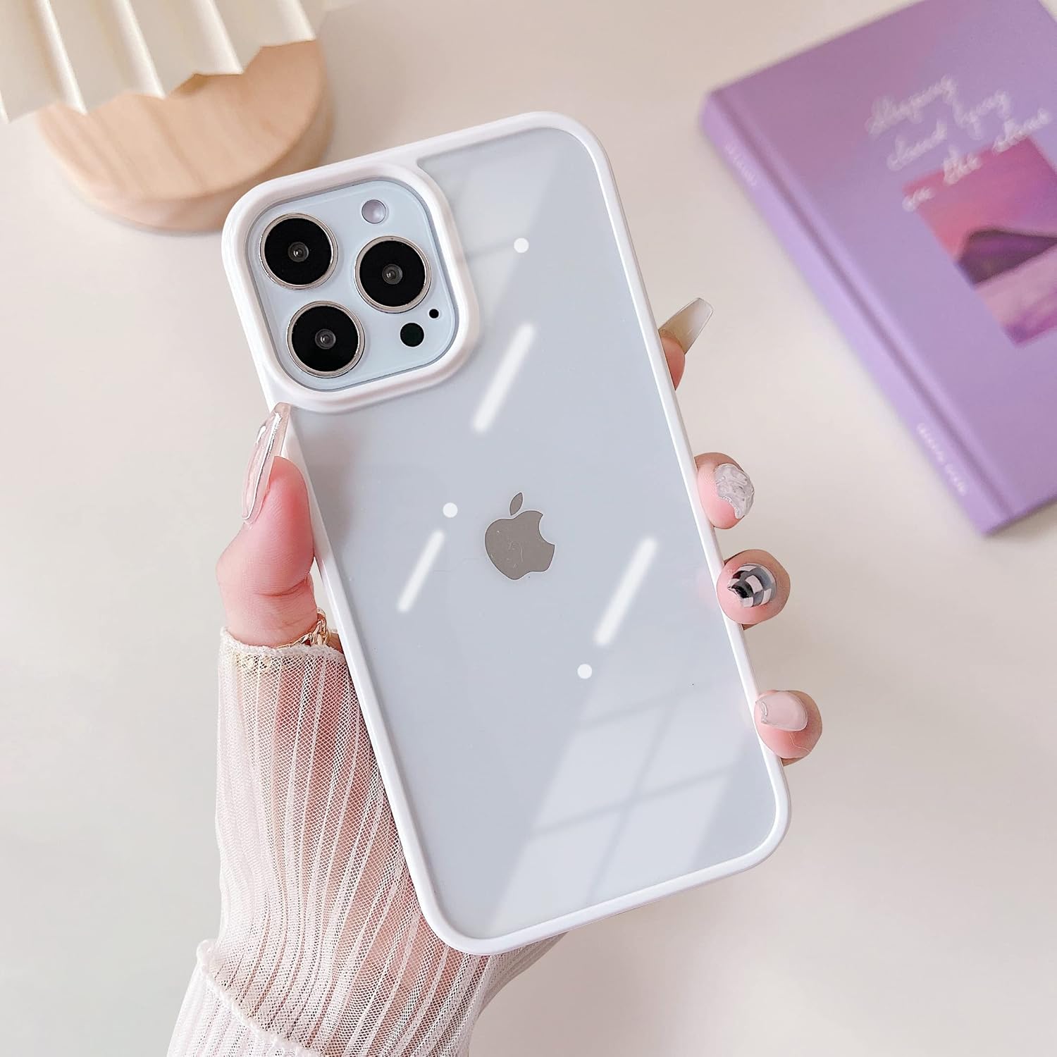 ZTOFERA Funda transparente para iPhone 15 Pro Max, funda protectora transparente suave y ultra delgada, antiarañazos, para iPhone 15 Pro Max, color
