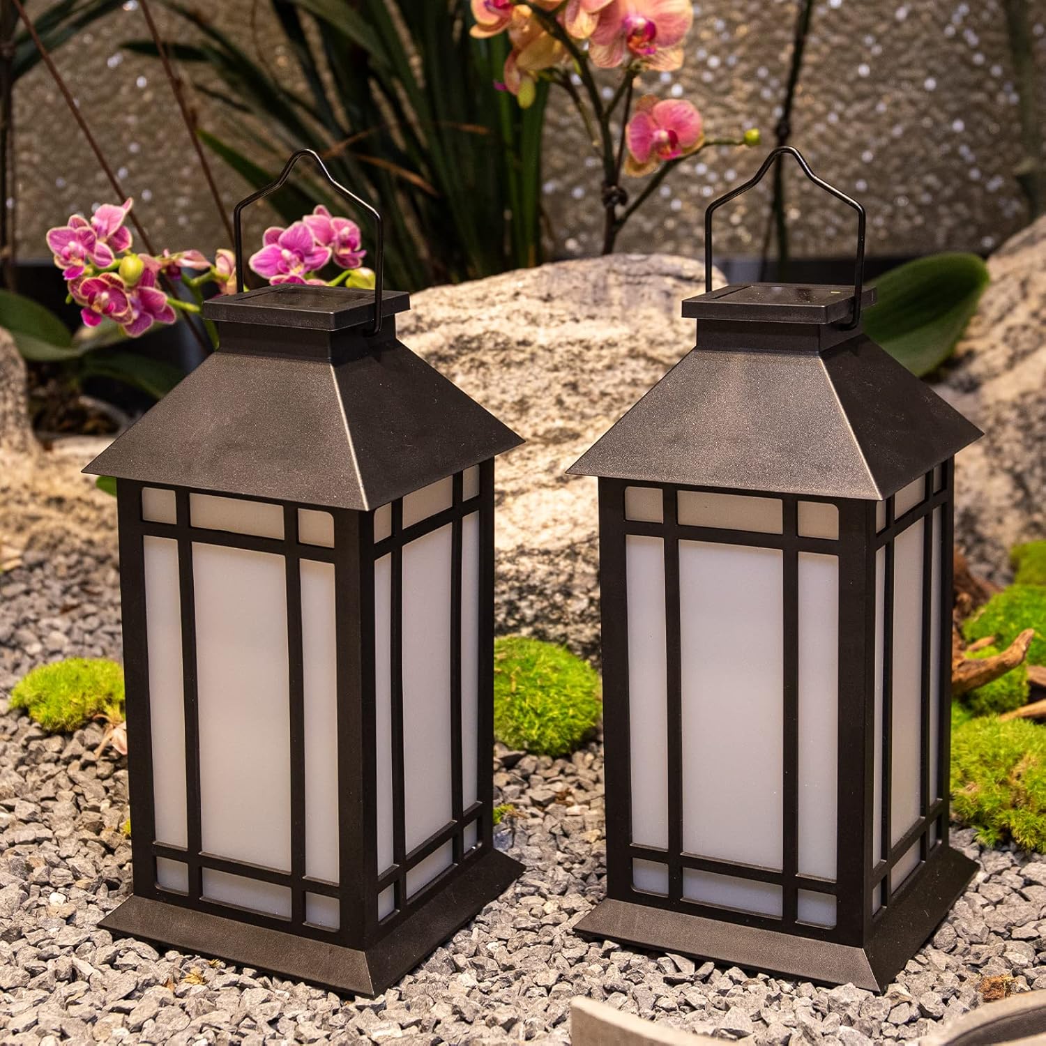 Afirst Farol solar para exteriores, luces colgantes decorativas para exteriores, impermeables, para patio, jardín, mesa, decoración de fiesta,