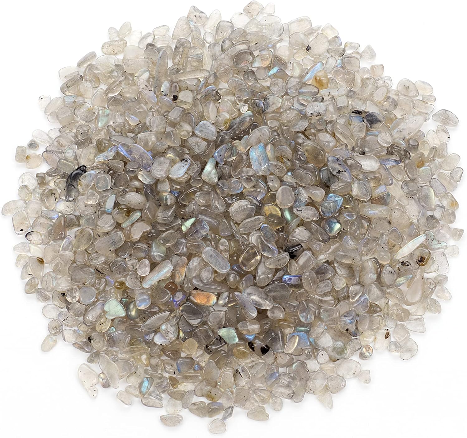 Cherry Tree Collection Chips de piedras preciosas pulidas de 12 libra, guijarros, chips de cristal a granel para fabricación de joyas, curación,