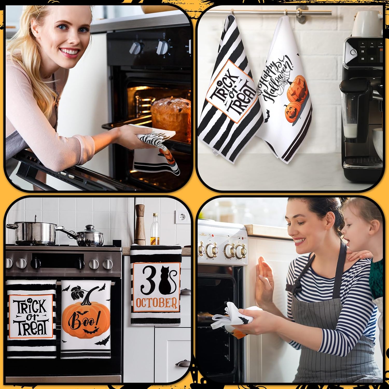 Sratte 4 toallas de cocina navideñas de 16 x 24 pulgadas, toallas de mano de Navidad, toallas de cocina absorbentes para el hogar, Navidad, baño,