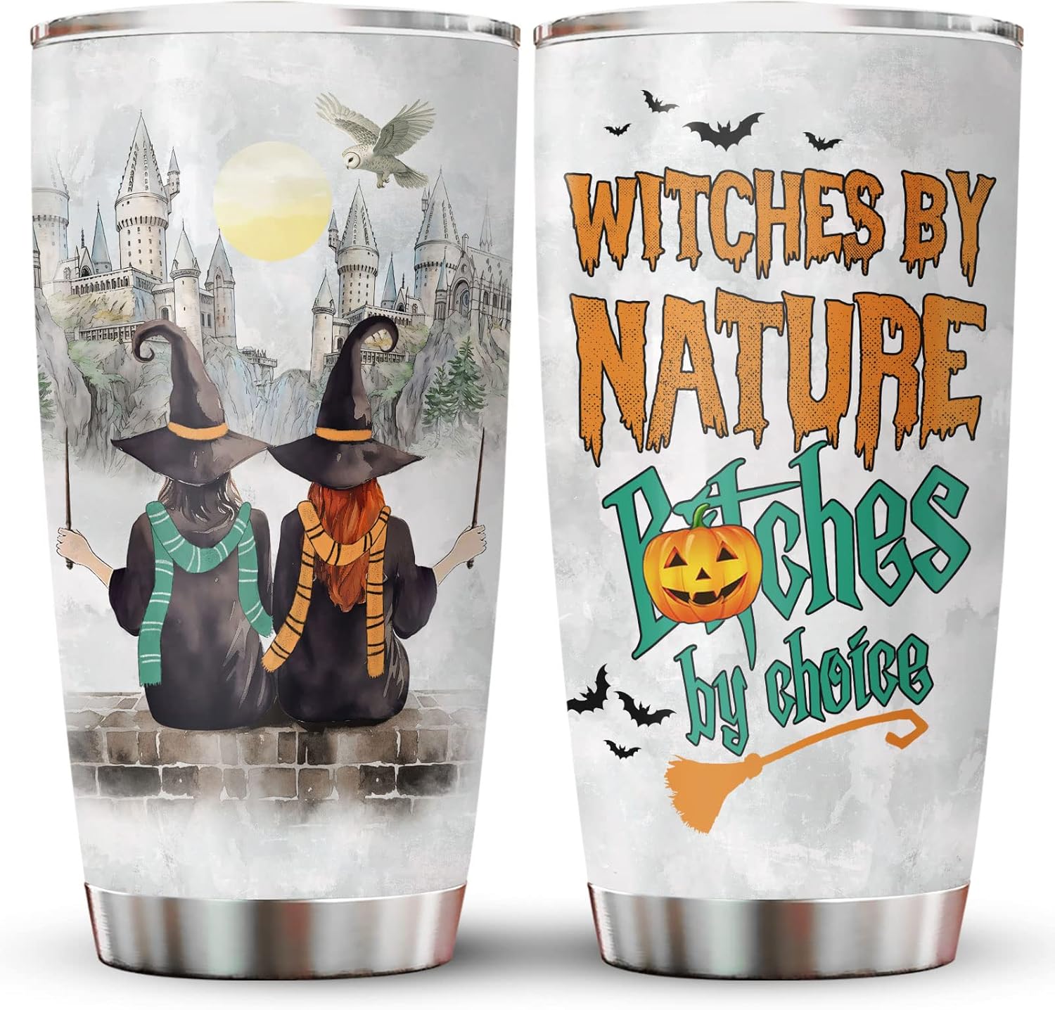 34HD Regalos de Navidad para los amantes del cine, vaso de película Potter con tapa, acero inoxidable, 20 onzas, taza de café, regalos de cumpleaños