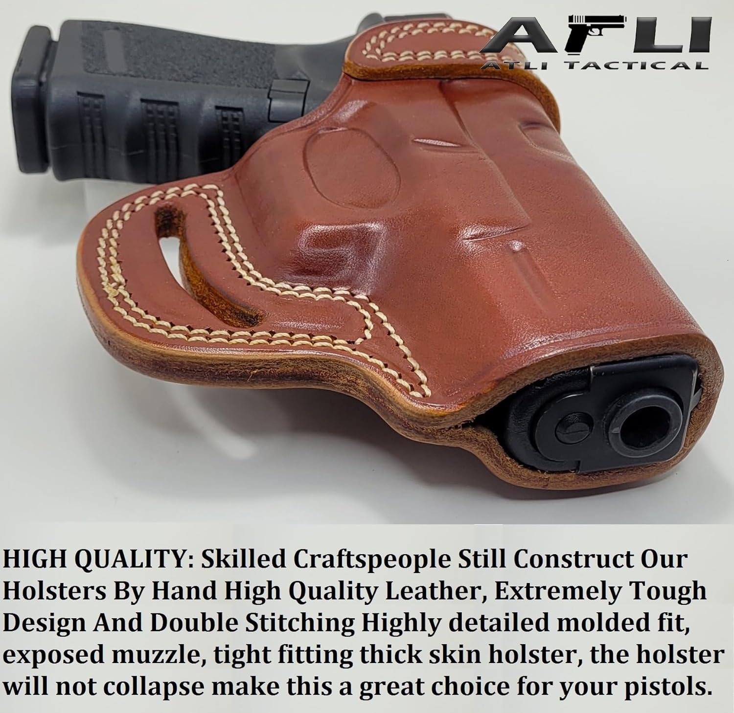 OWB – Funda de piel para pistola Glock 19, funda para pistola Glock19 19X, Glock 17, CZ P10C, Walther P99 AS, Canik TP9 DA SF SFx, Sig P225, M&P