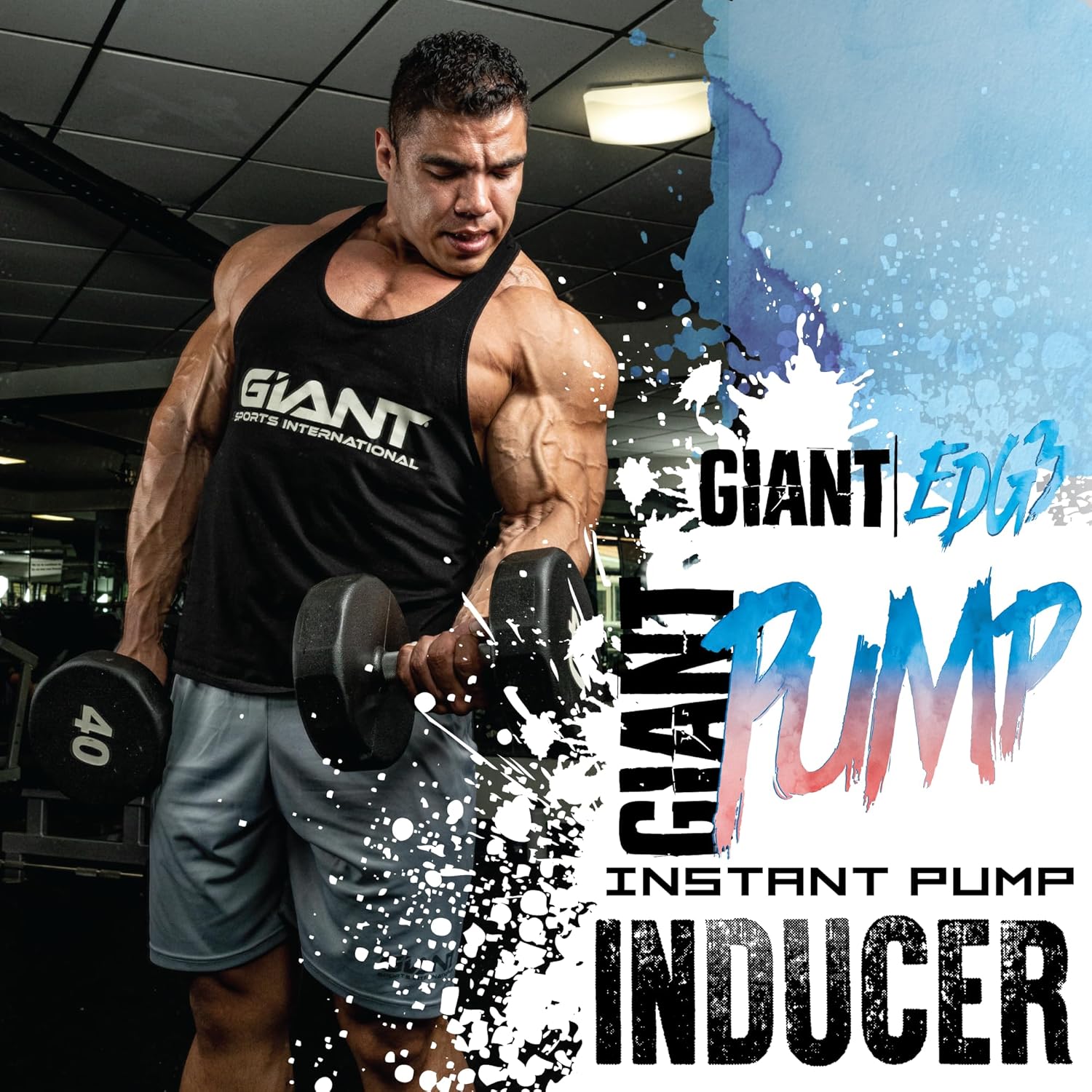 Serie Giant Edge  Bomba gigante  Bomba 3D, L-citrulina para bombas y resistencia, sin estimulación, 30 porciones (caparazón)