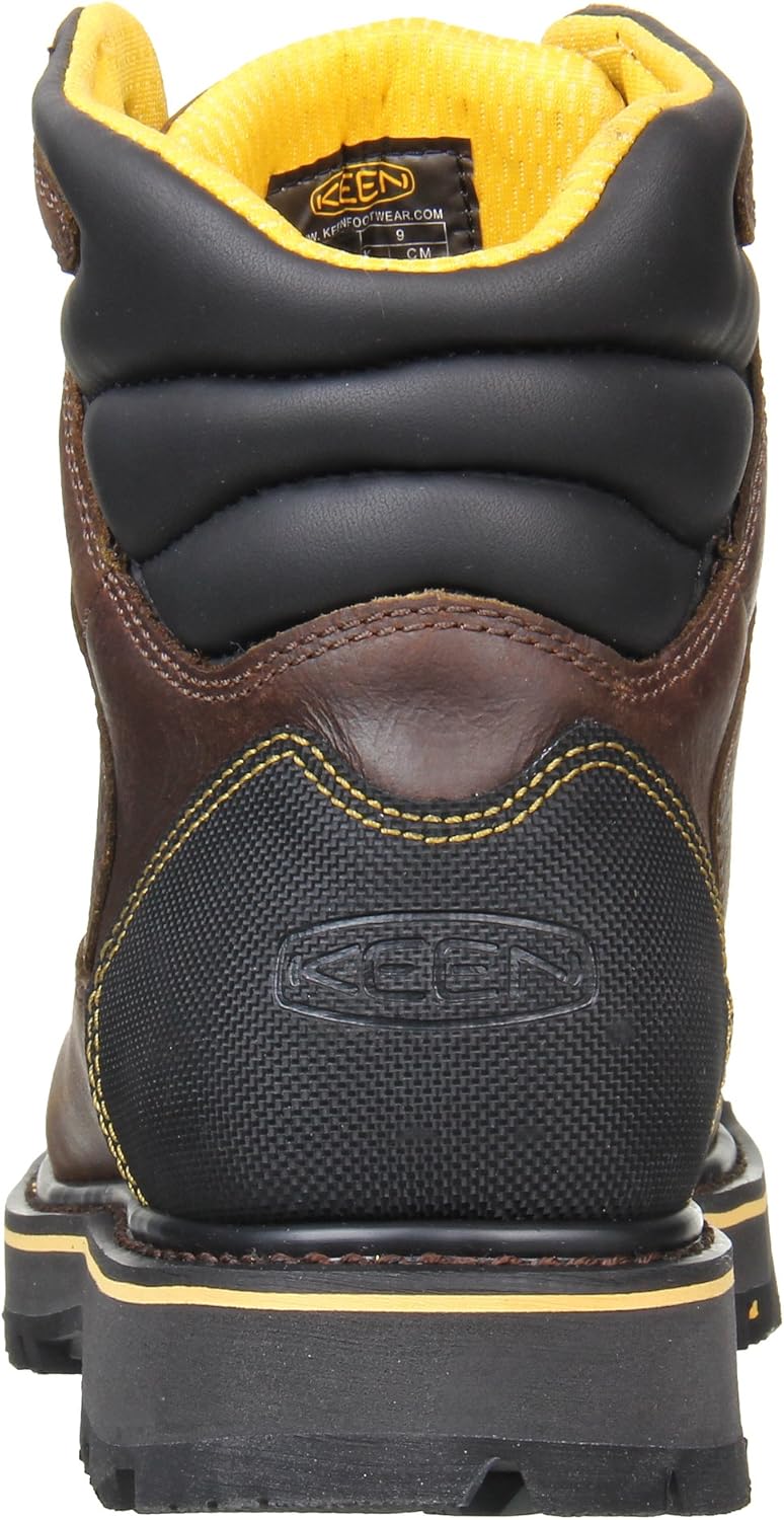 KEEN Utility Botas de trabajo impermeables Milwaukee con punta de acero de 6 pulgadas para hombre