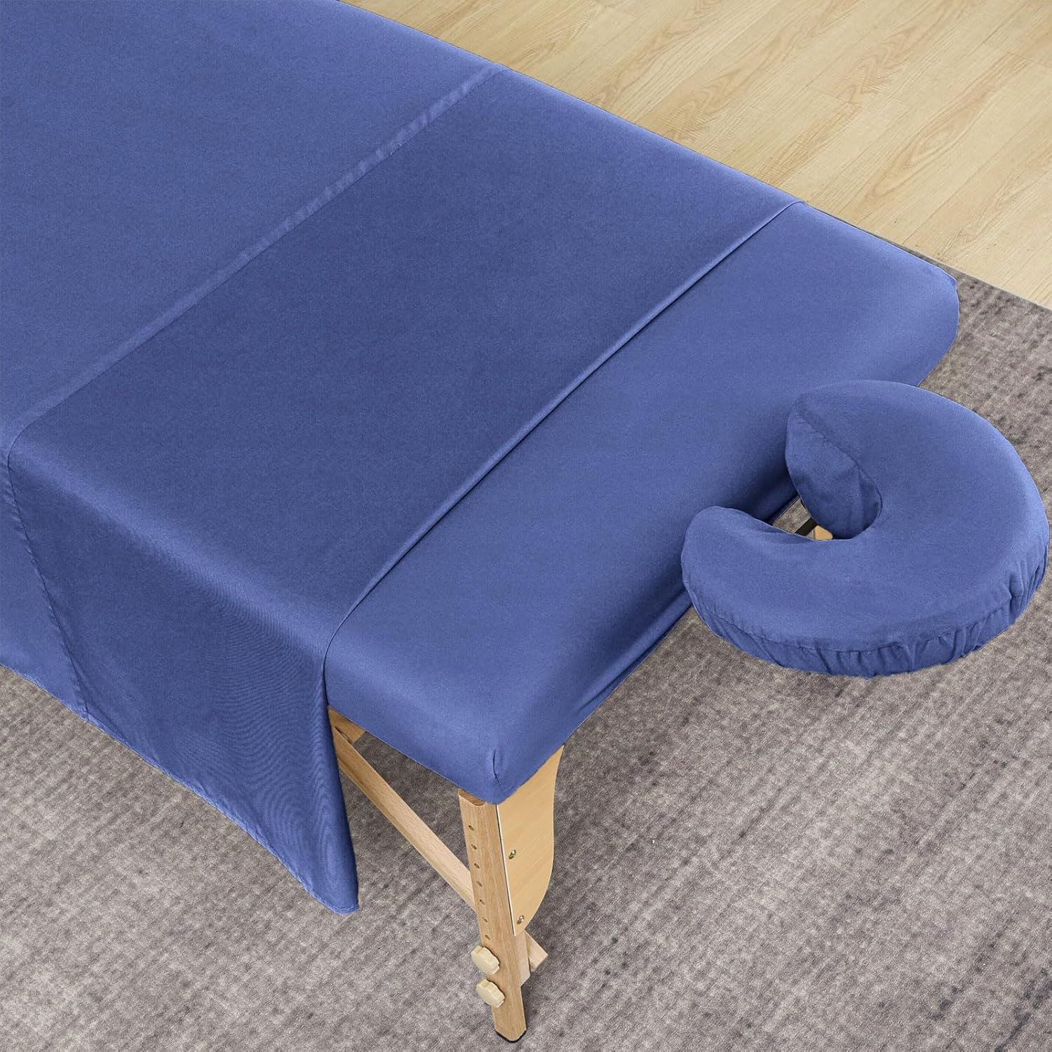 MRJ Juego de 3 sábanas de masaje de microfibra, para mesas de masaje, incluye funda para mesa de masaje, sábana bajera ajustable de masaje y funda
