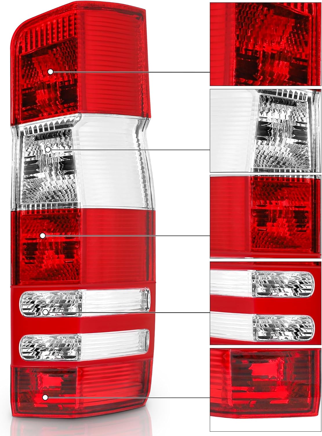 Luces traseras compatibles con Mercedes Benz Sprinter Dodge Freightliner 2007 2008 2009 2010 2011 2012 2013 2014 2015 2016 2017 2018 Mercedes Benz