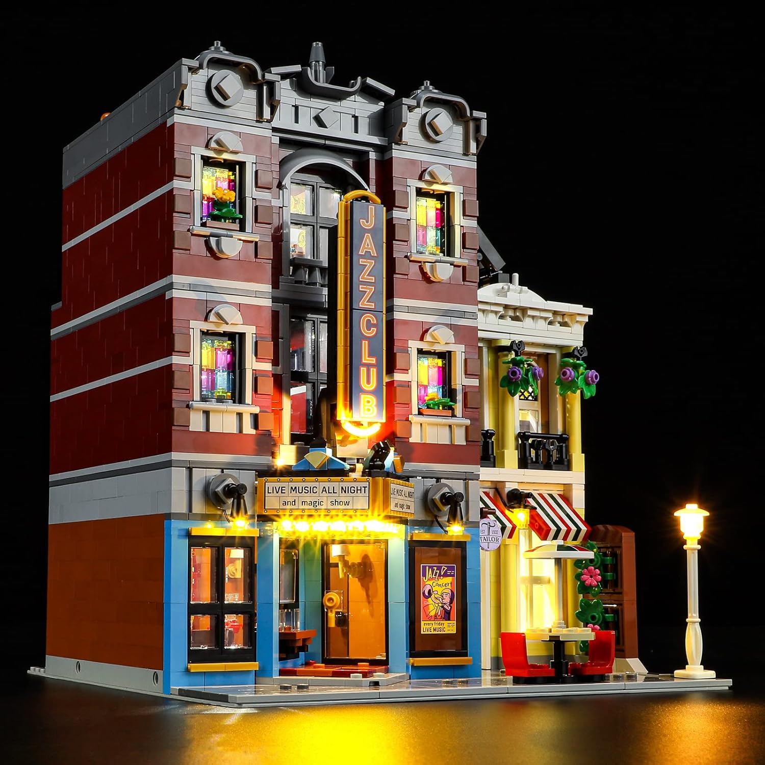 ManKiaPro Kit de iluminación de luz LED para Lego 10312 Jazz Club Modelo de bloques de construcción (solo luces, sin juego de Lego) (10312 Jazz Club