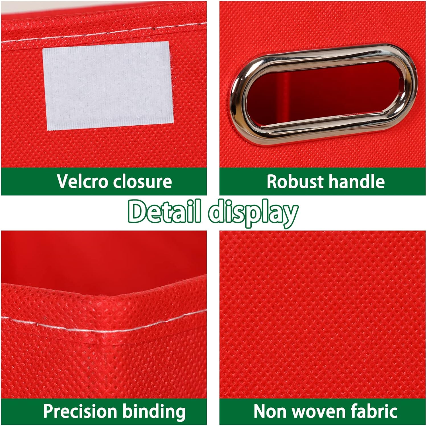 Cubos de almacenamiento plegables con tapa, caja de almacenamiento de tela con asa, para el hogar, dormitorio, oficina, armario, ropa, juguetes,