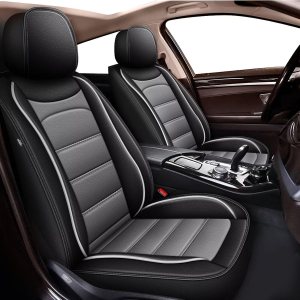 DIKSOAKR Funda de asiento de automóvil para Ford Maverick 2022 2023, protector de asiento de automóvil de lujo de cuero con compatible con bolsa de DIKSOAKR Funda de asiento de automóvil para Ford Maverick 2022 2023, protector de asiento de automóvil de lujo de cuero con compatible con bolsa de