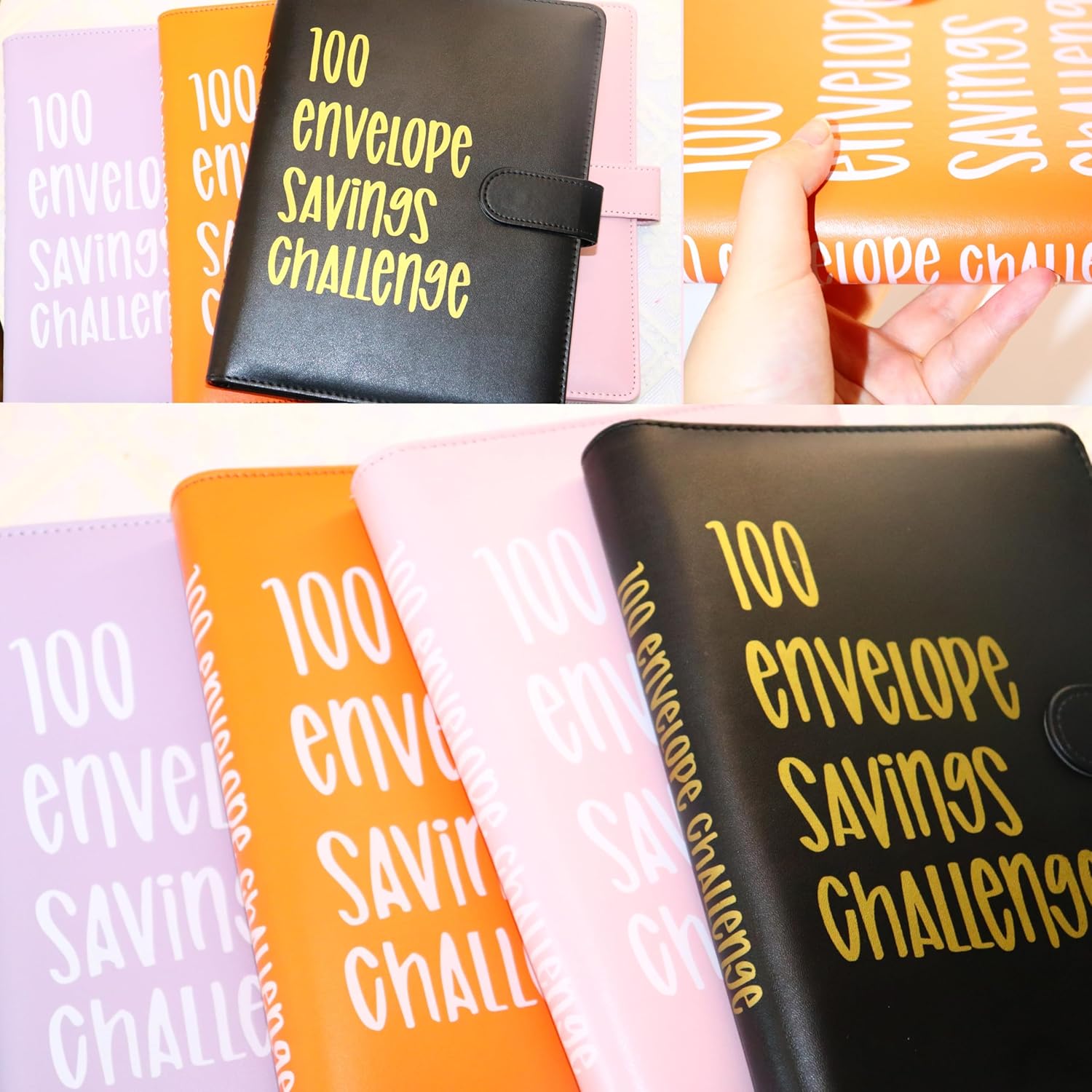 Carpeta de desafíos 100 Evelope  Una manera fácil y divertida de ahorrar $5,050  Carpeta de desafíos de ahorro, carpeta de presupuesto con sobres de